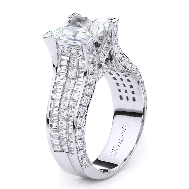 18KTW INVISIBLE SET ENGAGEMENT RING 2.83CT